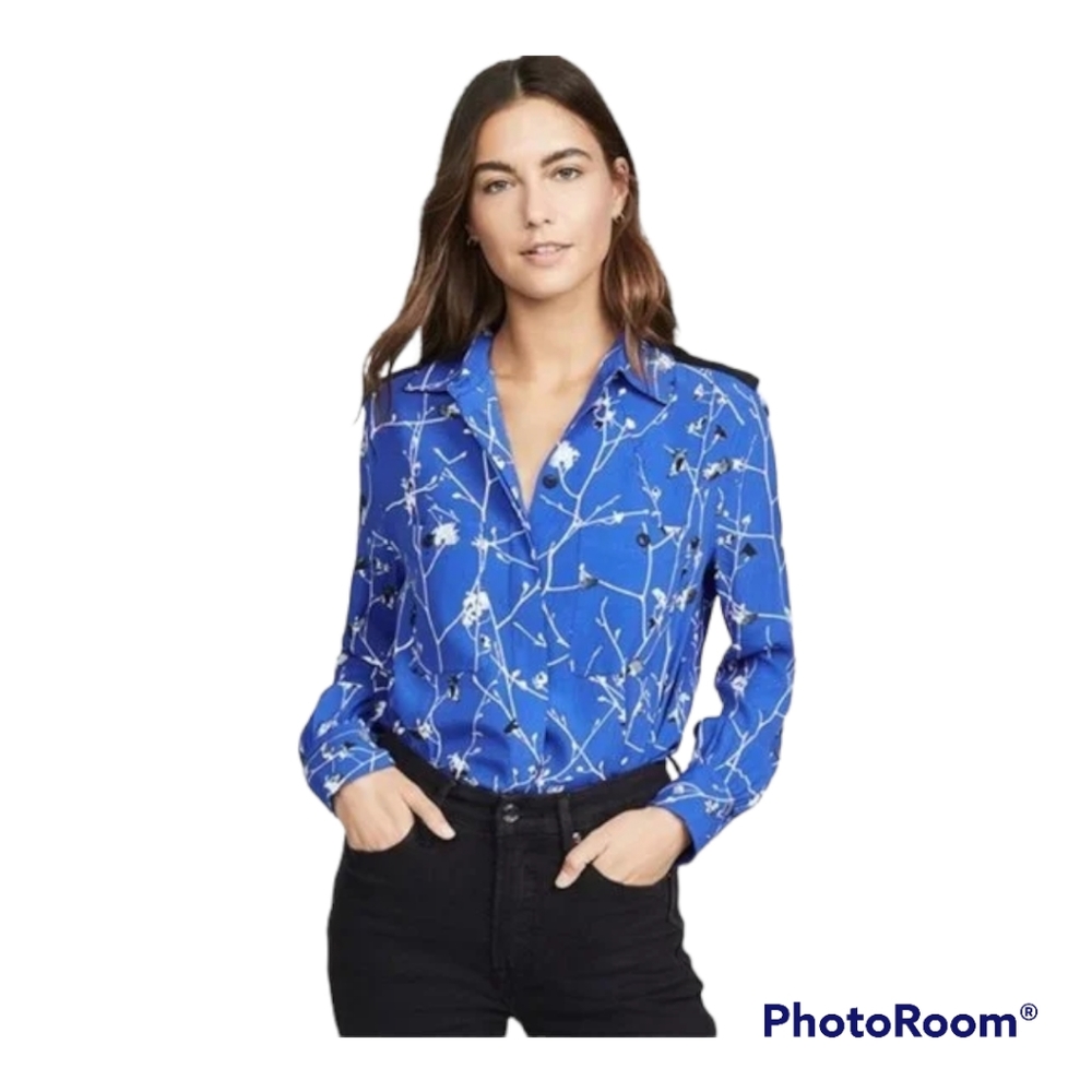 Rag&bone blue sirt.